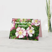 Glückliche Großmutter der Mutter Tages! Karte (Vorderseite)