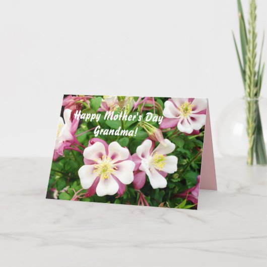 Glückliche Großmutter der Mutter Tages! Karte (Vorderseite)