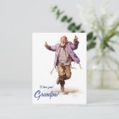 Glückliche Großväter Tag Personalisiert. Postkarte (Stehend Vorderseite)