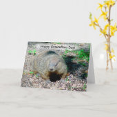 Glückliche Groundhog Day-Karte Karte (Gelbe Blume)