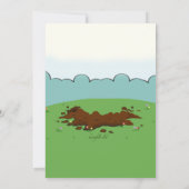 Glückliche Groundhog Einladung (Rückseite)