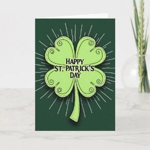 Glückliche Grüne St. Patricks Day Karte