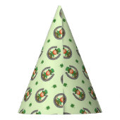 Glückliche Grüne Vibes Partyhütchen (Rückseite)