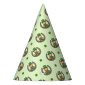 Glückliche Grüne Vibes Partyhütchen (Links)