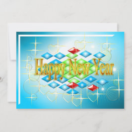 Glückliche Grußkarte für das neue Jahr Feiertagskarte