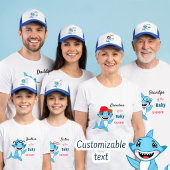 Glückliche Haifamilie Daddy Shark Truckerkappe