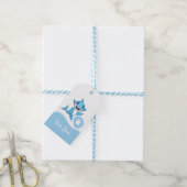 Glückliche Haifamilie Geschenkanhänger (Mit Garn)