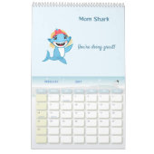 Glückliche Haifamilie Kalender (Feb 2027)