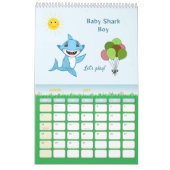 Glückliche Haifamilie Kalender (Mär 2027)