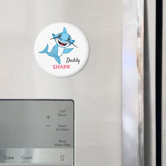 Glückliche Haifamilie Papa Magnet (In Situ (Kühlschrank))