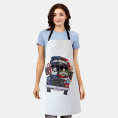 glückliche halloween bus Shirt Party Menschen Schürze (Getragen)