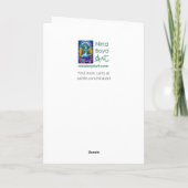 Glückliche Halloween Cat & Pumpkin Grußkarte Dankeskarte (Rückseite)