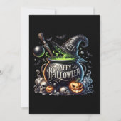 Glückliche Halloween Cauldron Grußkarte Einladung (Vorderseite)