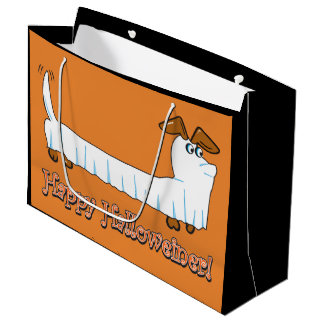 Glückliche Halloween-Dackel Große Geschenktüte