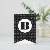 Glückliche Halloween Flag Bunting Banner Post Card Postkarte (Stehend Vorderseite)