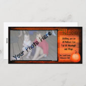 Glückliche Halloween-Foto-Karte Feiertagskarte (Vorne/Hinten)