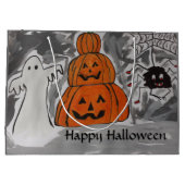 Glückliche Halloween-Geschenktasche Große Geschenktüte (Rückseite)