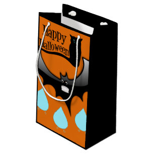 Glückliche Halloween-Geschenktasche, Schwarze Katz Kleine Geschenktüte