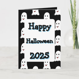 Glückliche Halloween-Grußkarte 2025 Karte