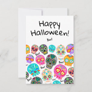 Glückliche Halloween-Grußkarte Dankeskarte