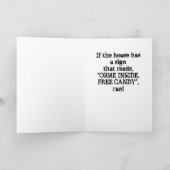 Glückliche Halloween-Grußkarte Dankeskarte (Innenseite)