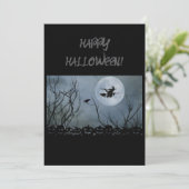 Glückliche Halloween-Grußkarte Feiertagskarte (Stehend Vorderseite)