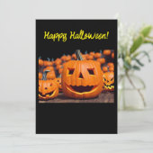 Glückliche Halloween-Grußkarte Feiertagskarte (Stehend Vorderseite)