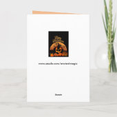 Glückliche Halloween-Grußkarte Karte (Rückseite)