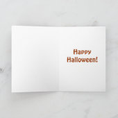 Glückliche Halloween-Grußkarte Karte (Innenseite)