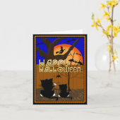 Glückliche Halloween-Grußkarte Karte (Gelbe Blume)