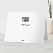 Glückliche Halloween-Grußkarte Karte (Rückseite)