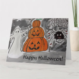 Glückliche Halloween-Grußkarte Karte