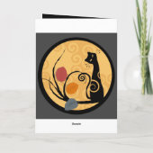 Glückliche Halloween-Grußkarte Karte (Rückseite)