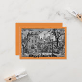 Glückliche Halloween-Grußkarte Karte (Vorderseite/Rückseite Beispiel)