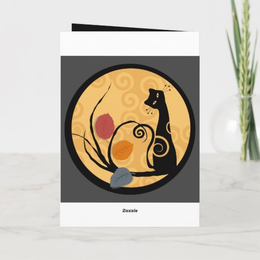 Glückliche Halloween-Grußkarte Karte (Rückseite)