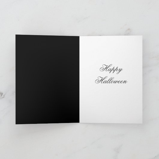 Glückliche Halloween-Grußkarte Karte (Innenseite)