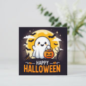 Glückliche Halloween-Grußkarten Karte (Stehend Vorderseite)