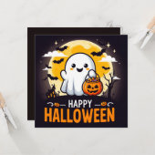 Glückliche Halloween-Grußkarten Karte (Vorderseite/Rückseite Beispiel)
