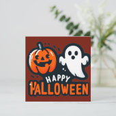 Glückliche Halloween-Grußkarten Karte (Stehend Vorderseite)