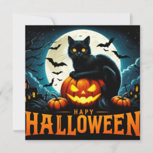 Glückliche Halloween-Grußkarten Karte