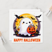 Glückliche Halloween-Grußkarten Karte (Vorderseite/Rückseite Beispiel)