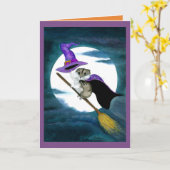 Glückliche Halloween-Hamster-Karte durch Bihrle Karte (Gelbe Blume)