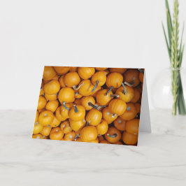 Glückliche Halloween Herbst Segnungen Pumpkins Karte