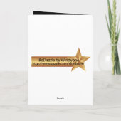 Glückliche Halloween-Hexe ist in der Grußkarte Karte (Rückseite)