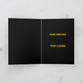 Glückliche Halloween-Hexe ist in der Grußkarte Karte (Innenseite)