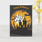 Glückliche Halloween-Karte Karte (Gelbe Blume)