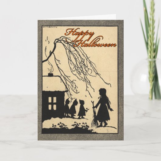 Glückliche Halloween-Karte Karte (Vorderseite)