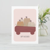 Glückliche Halloween-Kürbis in Wagon (Stehend Vorderseite)