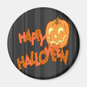 Glückliche Halloween-Kürbislaterne Magnet