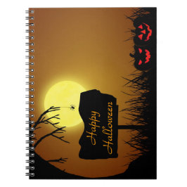 Glückliche Halloween-Kürbislaterne Pumpkins Notizblock